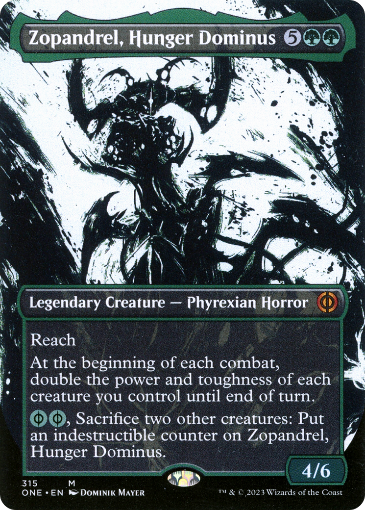 Zopandrel, Hunger Dominus (Borderless Ichor) [Phyrexia: All Will Be One] | Card Merchant Takapuna