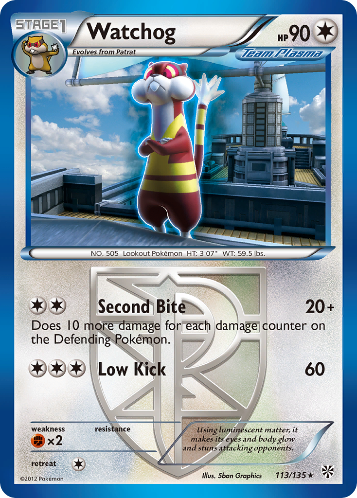 Watchog (113/135) [Black & White: Plasma Storm] | Card Merchant Takapuna