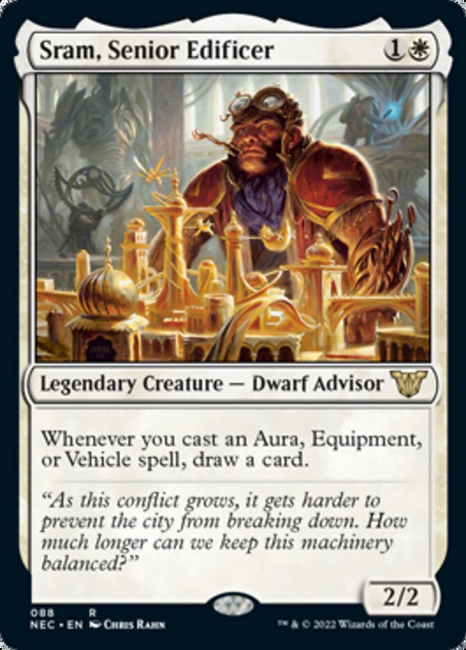 Sram, Senior Edificer [Kamigawa: Neon Dynasty Commander] | Card Merchant Takapuna