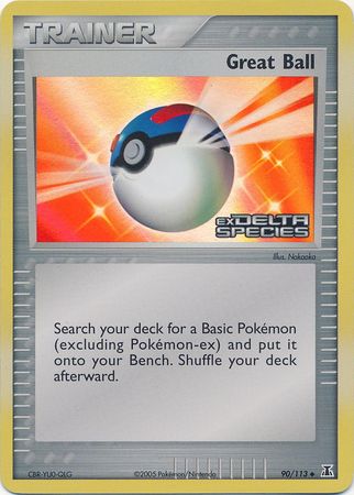 Great Ball (90/113) (Stamped) [EX: Delta Species] | Card Merchant Takapuna