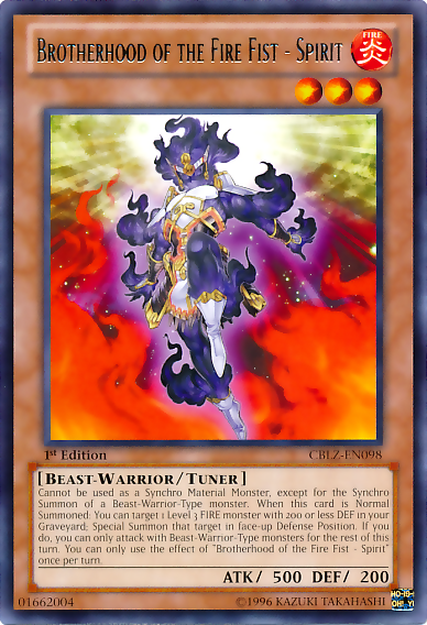 Brotherhood of the Fire Fist - Spirit [CBLZ-EN098] Rare | Card Merchant Takapuna