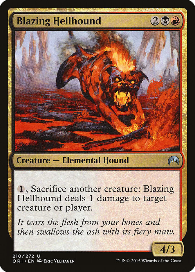 Blazing Hellhound [Magic Origins] | Card Merchant Takapuna