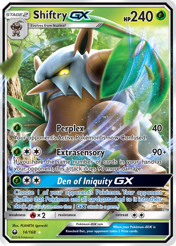 Shiftry GX (14/168) [Sun & Moon: Celestial Storm] | Card Merchant Takapuna