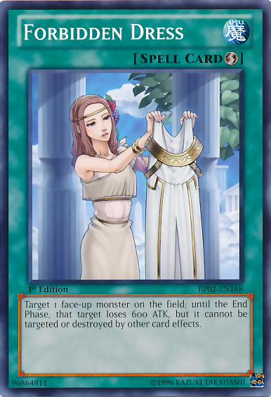 Forbidden Dress [BP02-EN168] Mosaic Rare | Card Merchant Takapuna