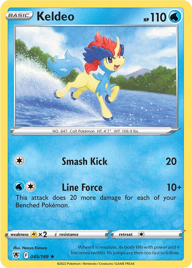 Keldeo (045/189) (Theme Deck Exclusive) [Sword & Shield: Astral Radiance] | Card Merchant Takapuna