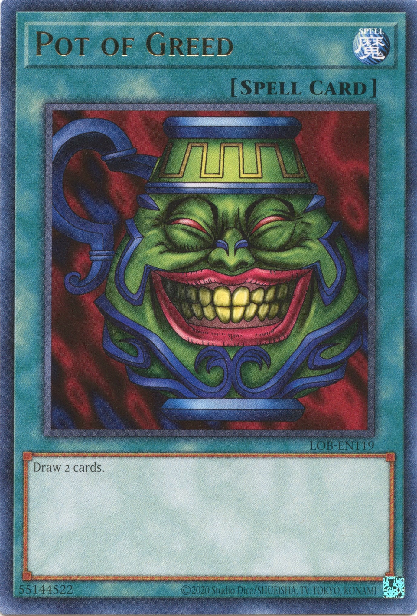 Pot of Greed (25th Anniversary) [LOB-EN119] Rare | Card Merchant Takapuna