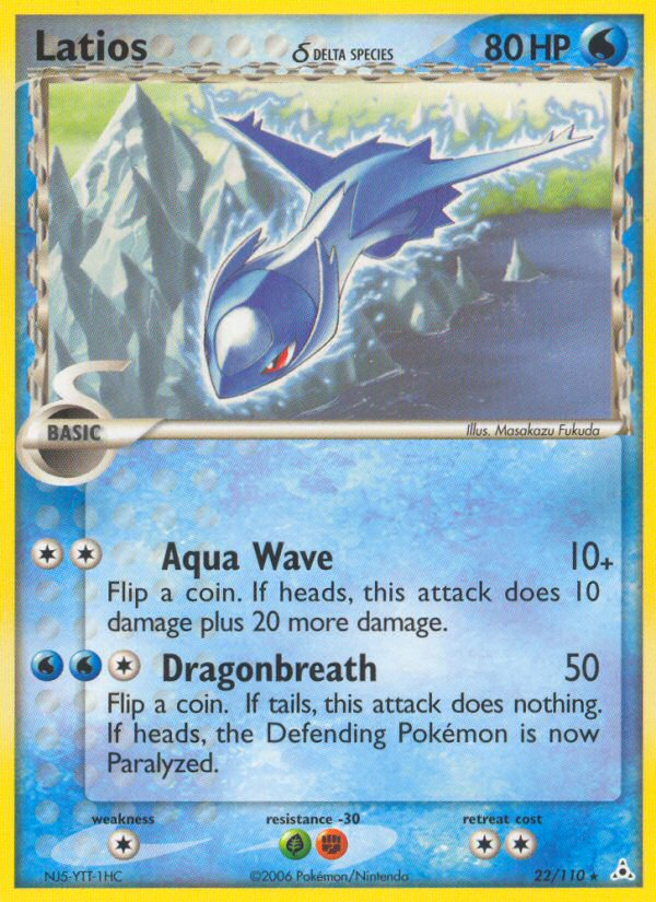 Latios (22/110) (Delta Species) [EX: Holon Phantoms] | Card Merchant Takapuna