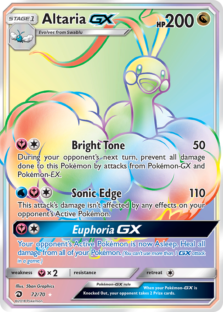 Altaria GX (72/70) [Sun & Moon: Dragon Majesty] | Card Merchant Takapuna