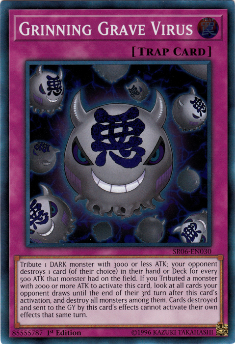 Grinning Grave Virus [SR06-EN030] Super Rare | Card Merchant Takapuna