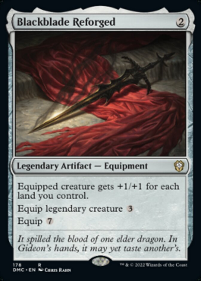 Blackblade Reforged [Dominaria United Commander] | Card Merchant Takapuna