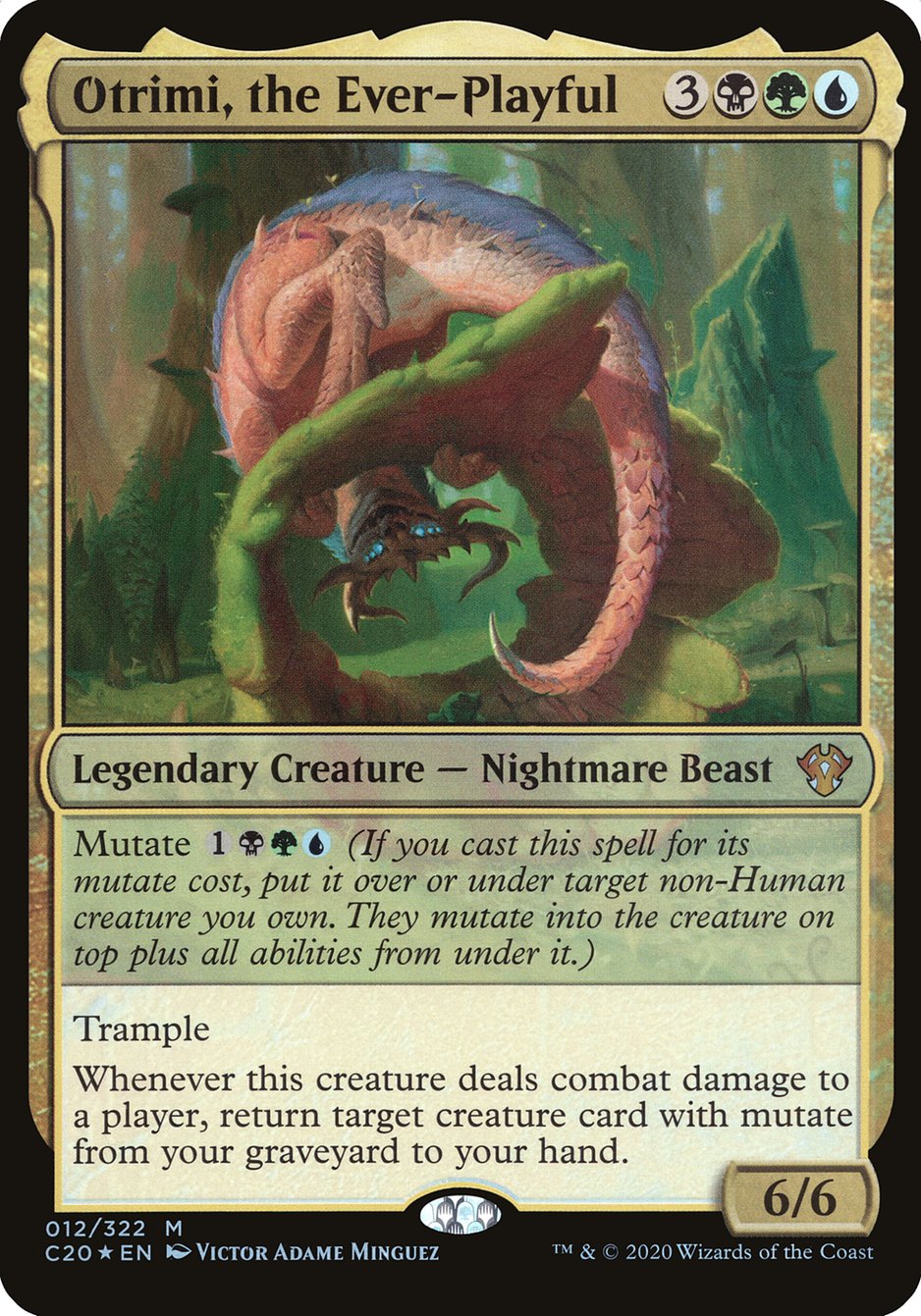 Otrimi, the Ever-Playful (Oversized) [Commander 2020 Oversized] | Card Merchant Takapuna