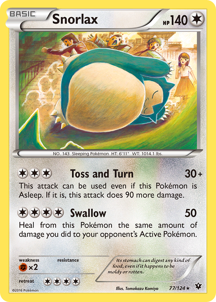 Snorlax (77/124) [XY: Fates Collide] | Card Merchant Takapuna