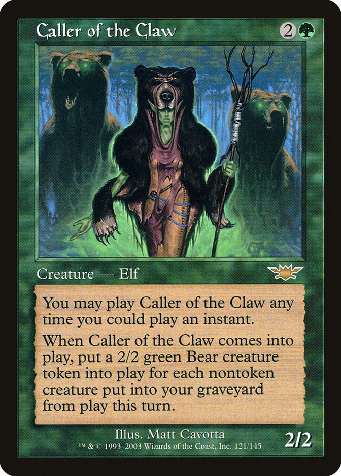 Caller of the Claw [Legions] | Card Merchant Takapuna