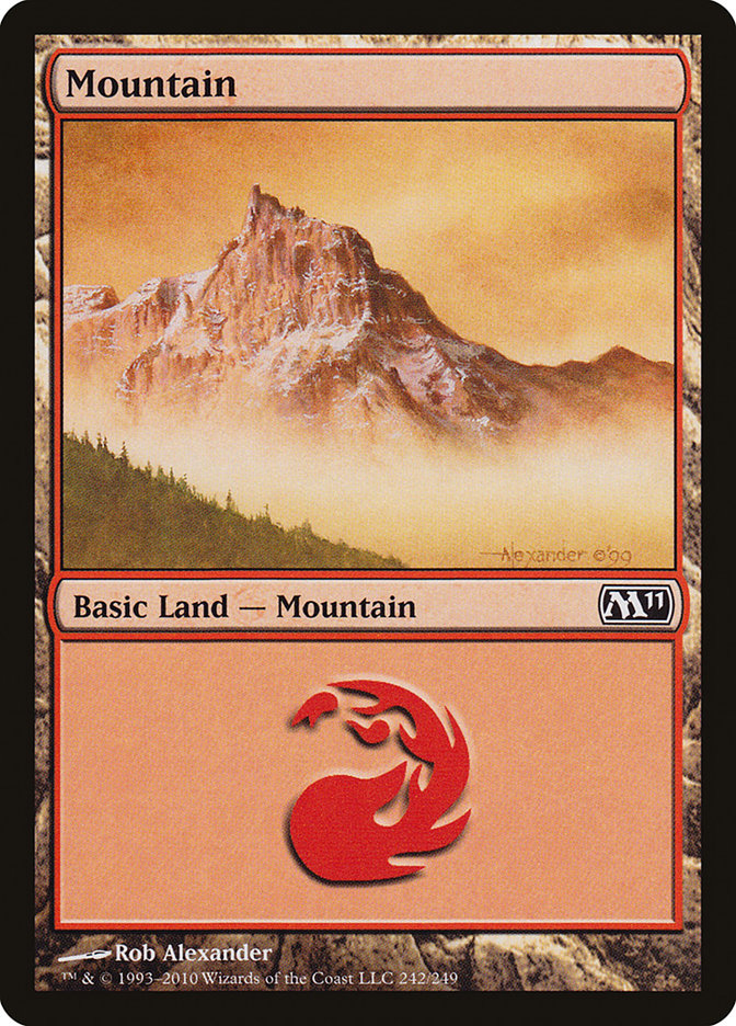 Mountain (242) [Magic 2011] | Card Merchant Takapuna