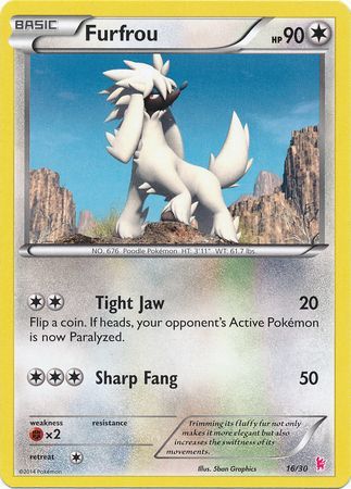 Furfrou (16/30) [XY: Trainer Kit - Sylveon] | Card Merchant Takapuna