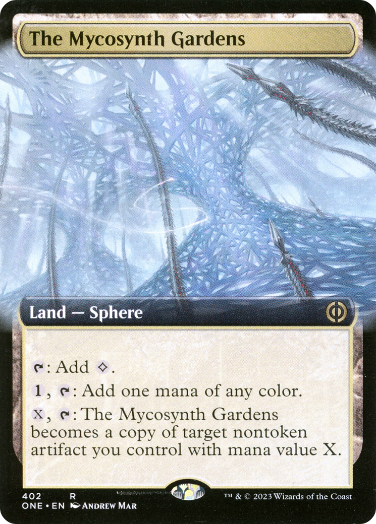 The Mycosynth Gardens (Extended Art) [Phyrexia: All Will Be One] | Card Merchant Takapuna