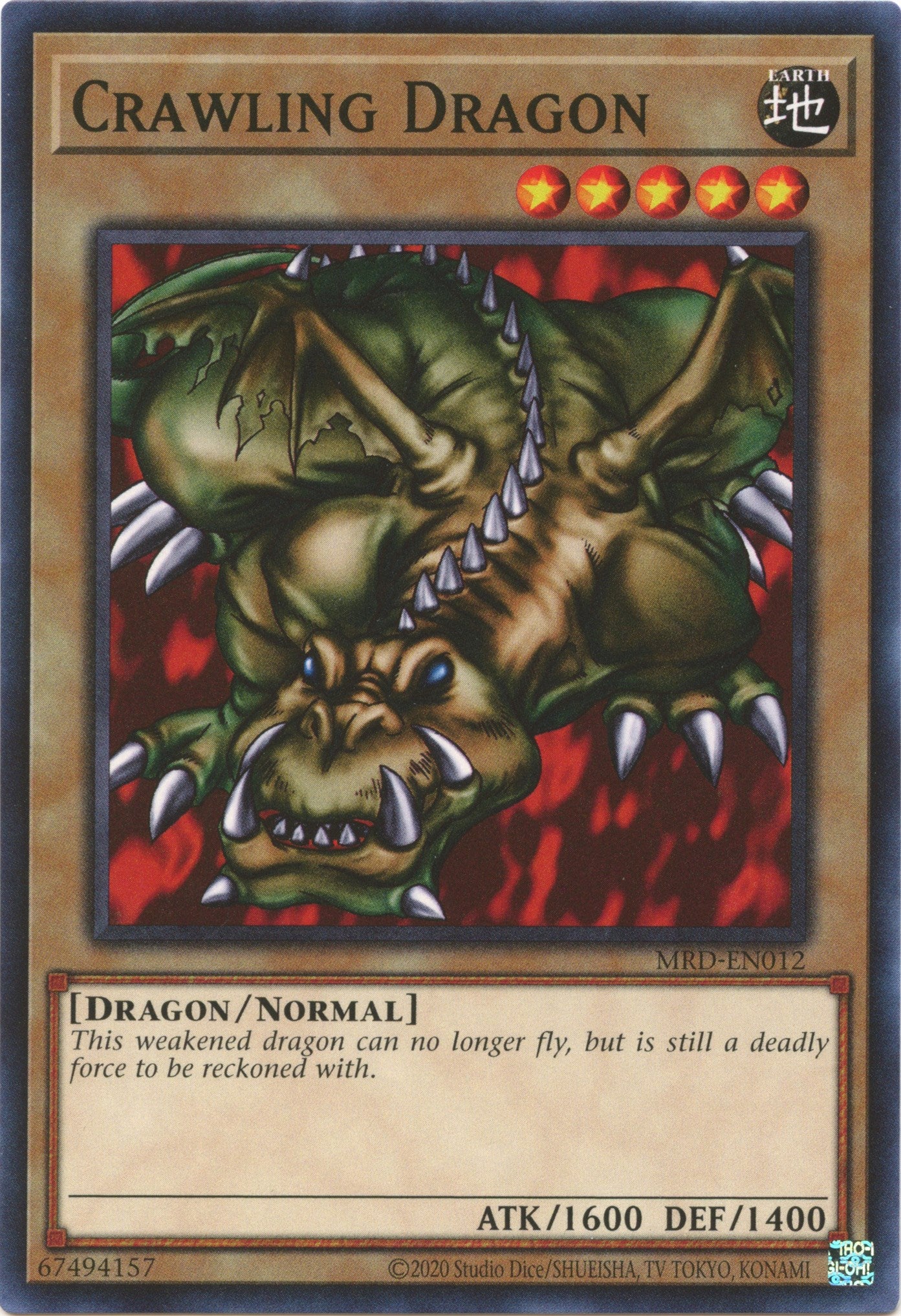 Crawling Dragon (25th Anniversary) [MRD-EN012] Common | Card Merchant Takapuna