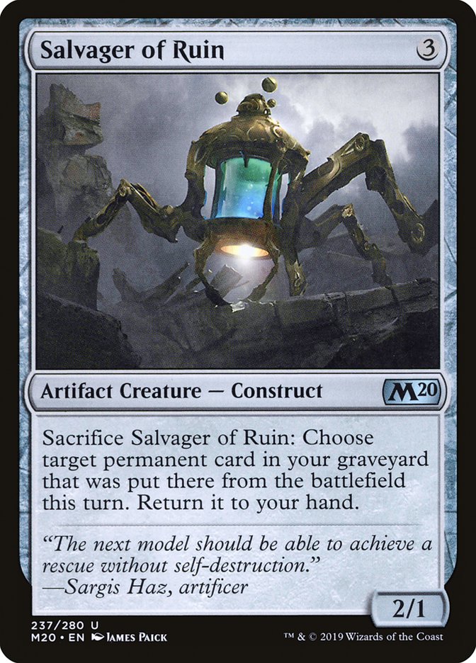 Salvager of Ruin [Core Set 2020] | Card Merchant Takapuna