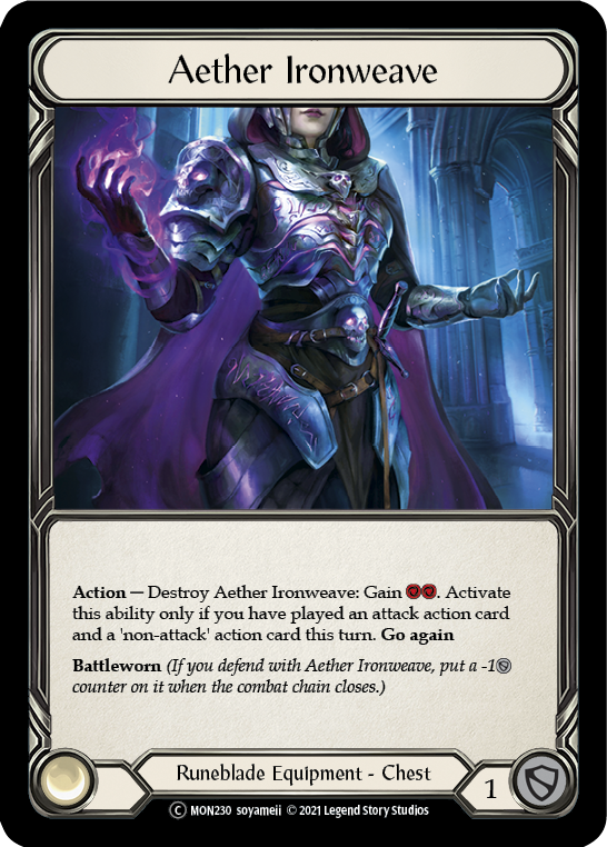 Aether Ironweave [U-MON230-RF] (Monarch Unlimited)  Unlimited Rainbow Foil | Card Merchant Takapuna