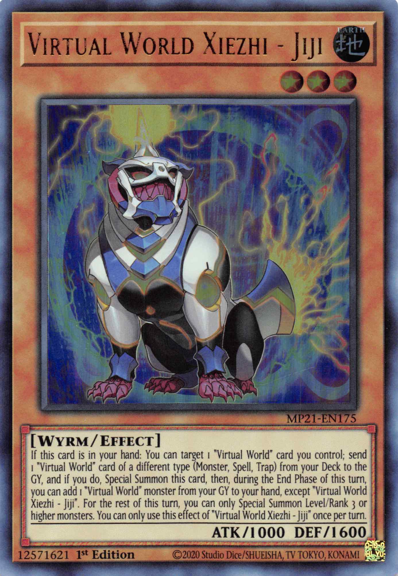 Virtual World Xiezhi - Jiji [MP21-EN175] Ultra Rare | Card Merchant Takapuna