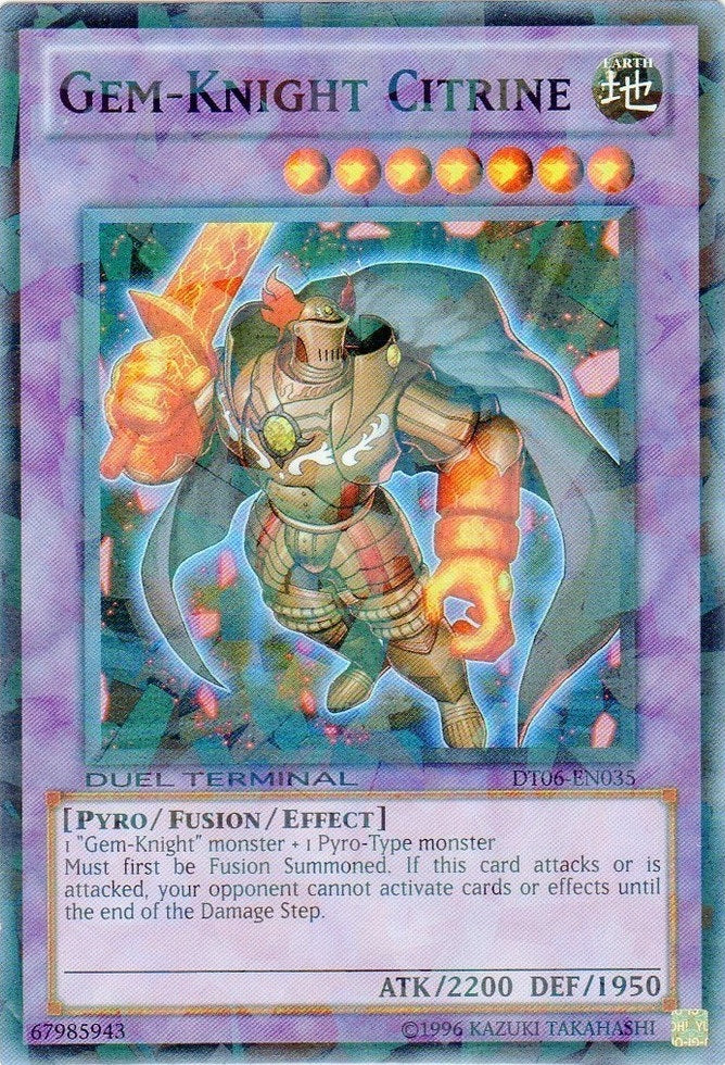 Gem-Knight Citrine [DT06-EN035] Super Rare | Card Merchant Takapuna