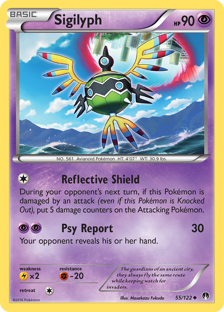 Sigilyph (55/122) [XY: BREAKpoint] | Card Merchant Takapuna