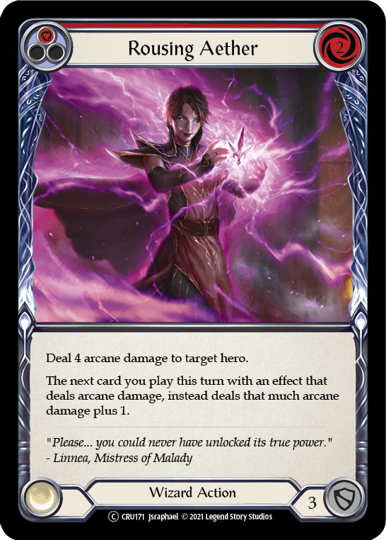 Rousing Aether (Red) [U-CRU171] (Crucible of War Unlimited)  Unlimited Rainbow Foil | Card Merchant Takapuna