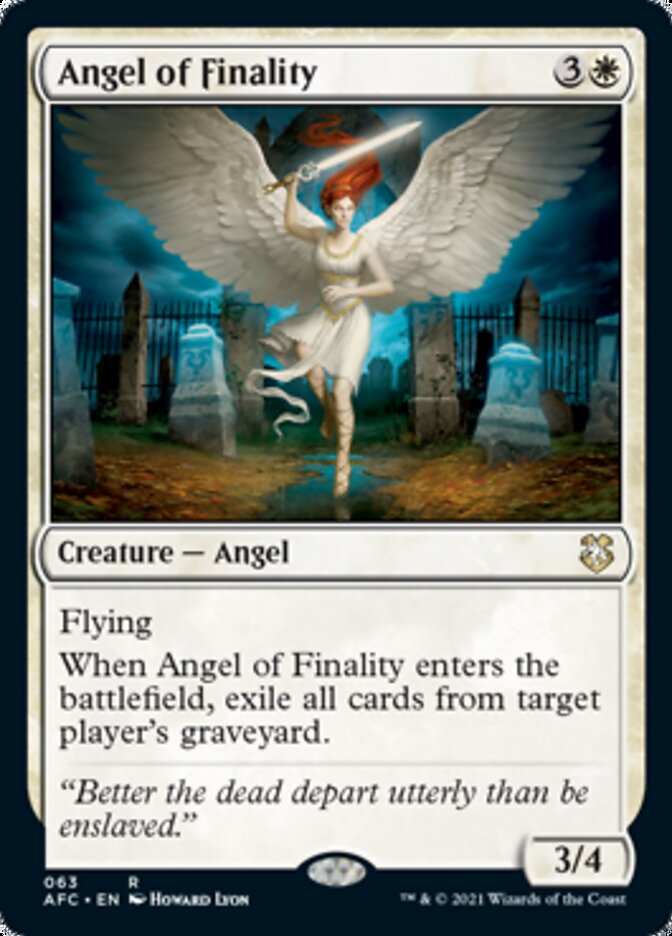 Angel of Finality [Dungeons & Dragons: Adventures in the Forgotten Realms Commander] | Card Merchant Takapuna