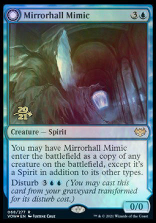 Mirrorhall Mimic // Ghastly Mimicry [Innistrad: Crimson Vow Prerelease Promos] | Card Merchant Takapuna