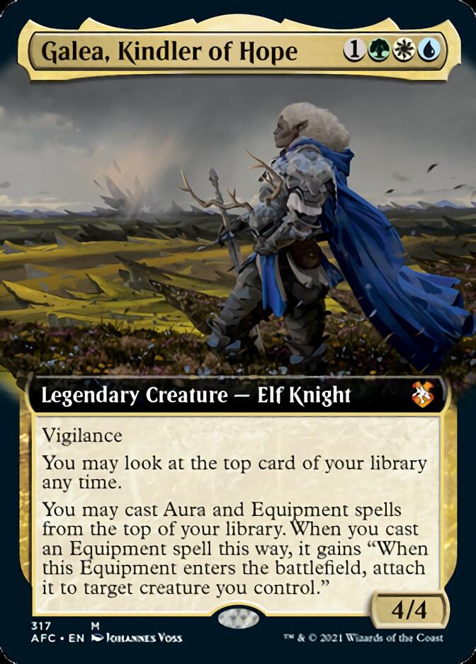 Galea, Kindler of Hope (Extended Art) [Dungeons & Dragons: Adventures in the Forgotten Realms Commander] | Card Merchant Takapuna