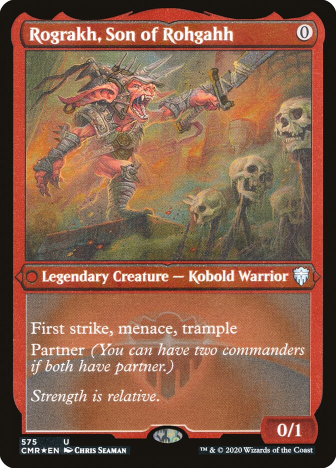 Rograkh, Son of Rohgahh (Etched) [Commander Legends] | Card Merchant Takapuna