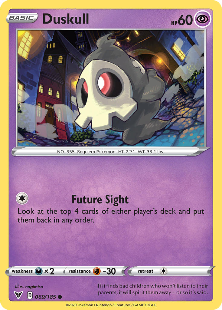 Duskull (069/185) [Sword & Shield: Vivid Voltage] | Card Merchant Takapuna