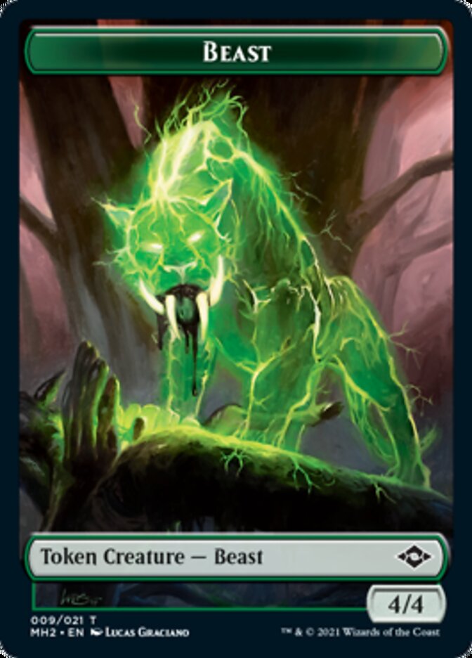 Beast // Treasure (20) Double-Sided Token [Modern Horizons 2 Tokens] | Card Merchant Takapuna