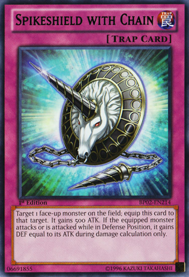 Spikeshield with Chain [BP02-EN214] Mosaic Rare | Card Merchant Takapuna