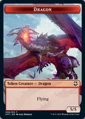 Dragon // Dragon Spirit Double-Sided Token [Dungeons & Dragons: Adventures in the Forgotten Realms Commander Tokens] | Card Merchant Takapuna