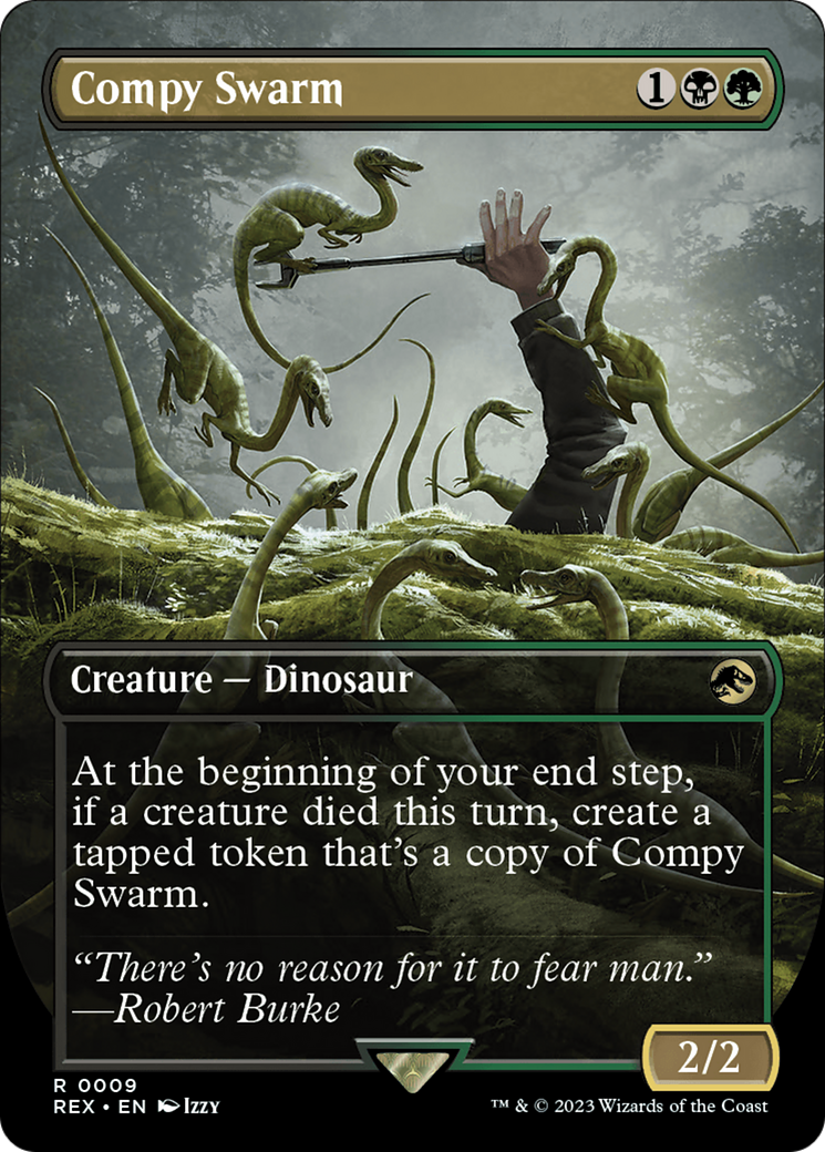 Compy Swarm (Borderless) [Jurassic World Collection] | Card Merchant Takapuna