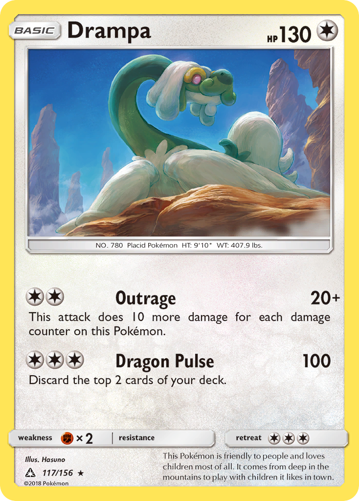 Drampa (117/156) [Sun & Moon: Ultra Prism] | Card Merchant Takapuna