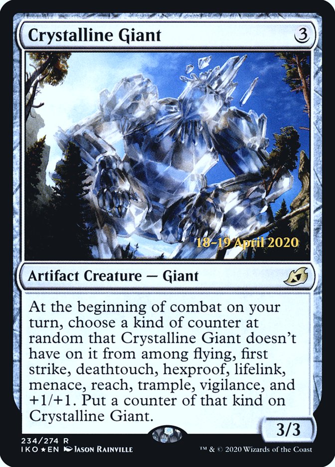 Crystalline Giant [Ikoria: Lair of Behemoths Prerelease Promos] | Card Merchant Takapuna