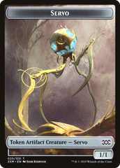 Human Soldier // Servo Double-Sided Token [Double Masters Tokens] | Card Merchant Takapuna