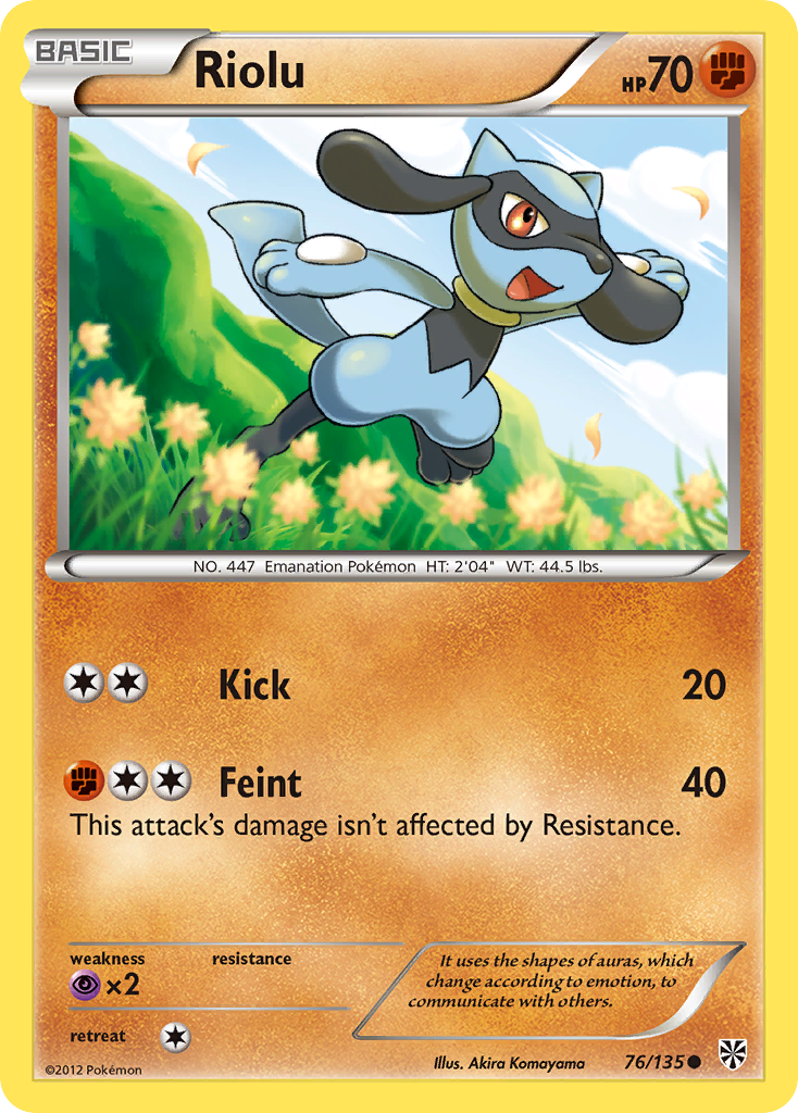 Riolu (76/135) [Black & White: Plasma Storm] | Card Merchant Takapuna