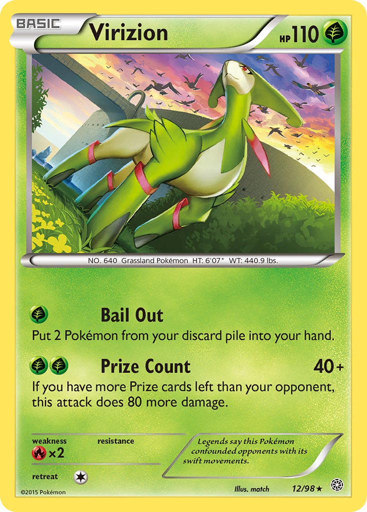 Virizion (12/98) (Theme Deck Exclusive) [XY: Ancient Origins] | Card Merchant Takapuna