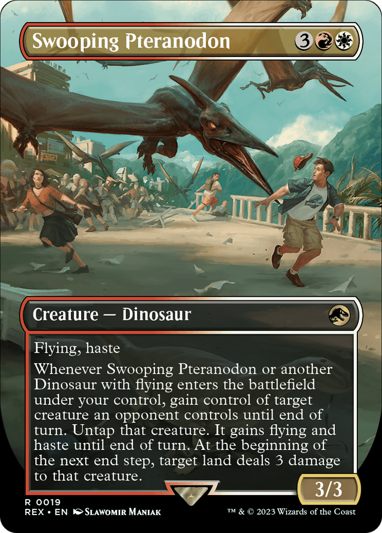 Swooping Pteranodon (Borderless) [Jurassic World Collection] | Card Merchant Takapuna