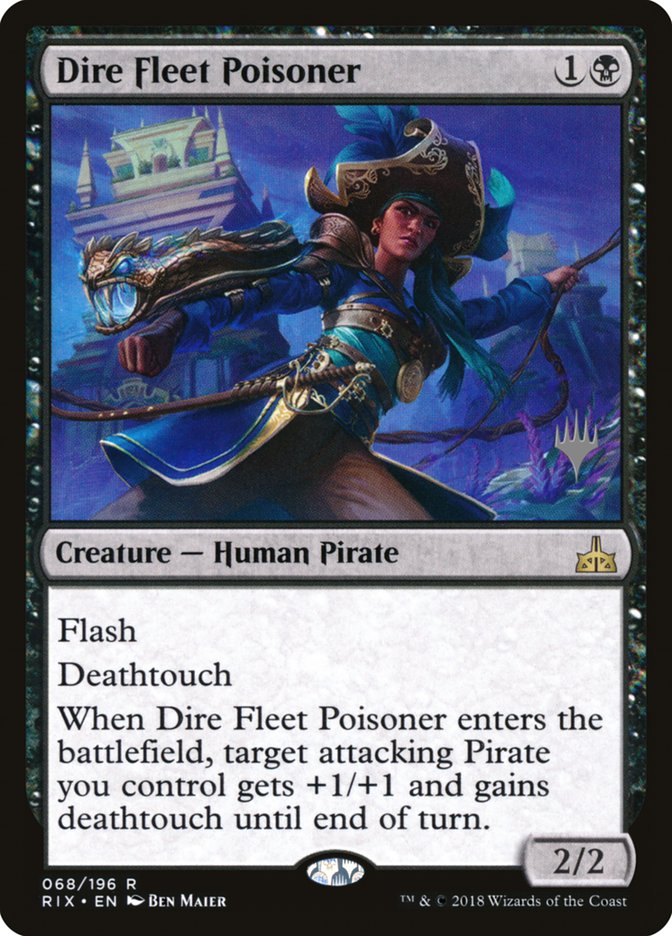 Dire Fleet Poisoner (Promo Pack) [Rivals of Ixalan Promos] | Card Merchant Takapuna