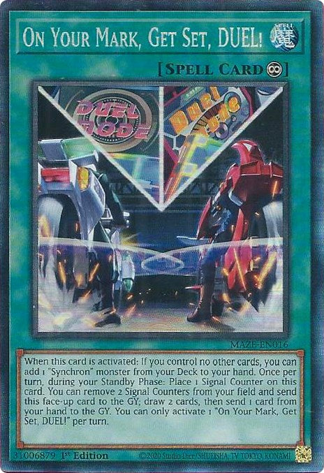 On Your Mark, Get Set, DUEL! [MAZE-EN016] Collector's Rare | Card Merchant Takapuna