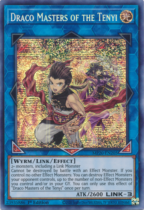 Draco Masters of the Tenyi [MP20-EN205] Prismatic Secret Rare | Card Merchant Takapuna