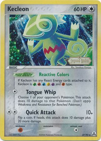 Kecleon (37/92) (Stamped) [EX: Legend Maker] | Card Merchant Takapuna