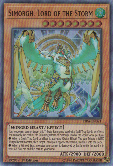 Simorgh, Lord of the Storm [RIRA-EN021] Super Rare | Card Merchant Takapuna