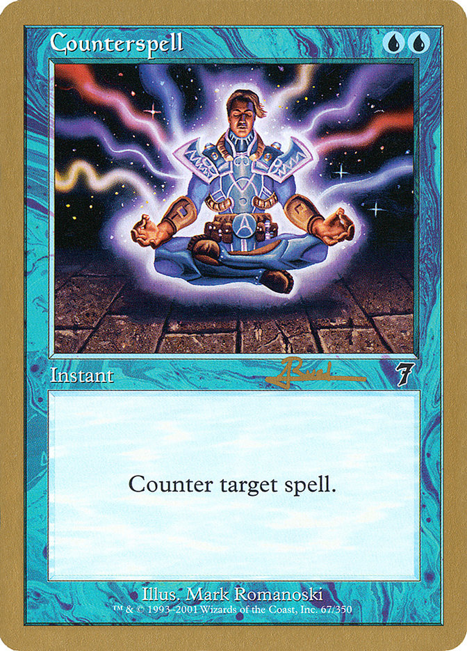 Counterspell (Antoine Ruel) (7ED) [World Championship Decks 2001] | Card Merchant Takapuna