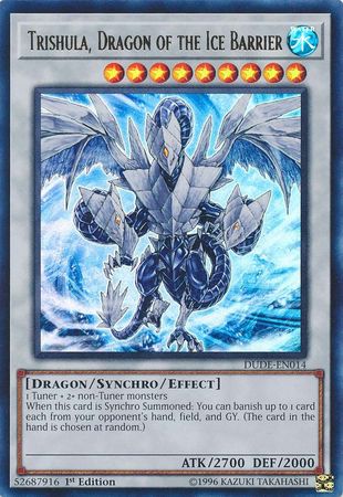 Trishula, Dragon of the Ice Barrier [DUDE-EN014] Ultra Rare | Card Merchant Takapuna