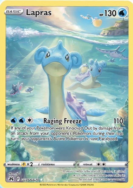 Lapras (GG05/GG70) [Sword & Shield: Crown Zenith] | Card Merchant Takapuna